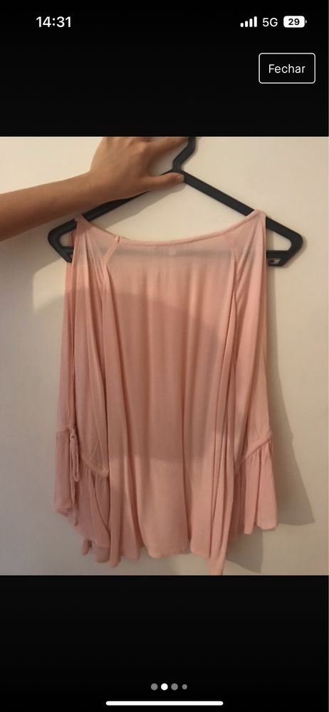 Blusa rosa bebé