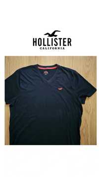 Hollister męska koszulka basic w serek L