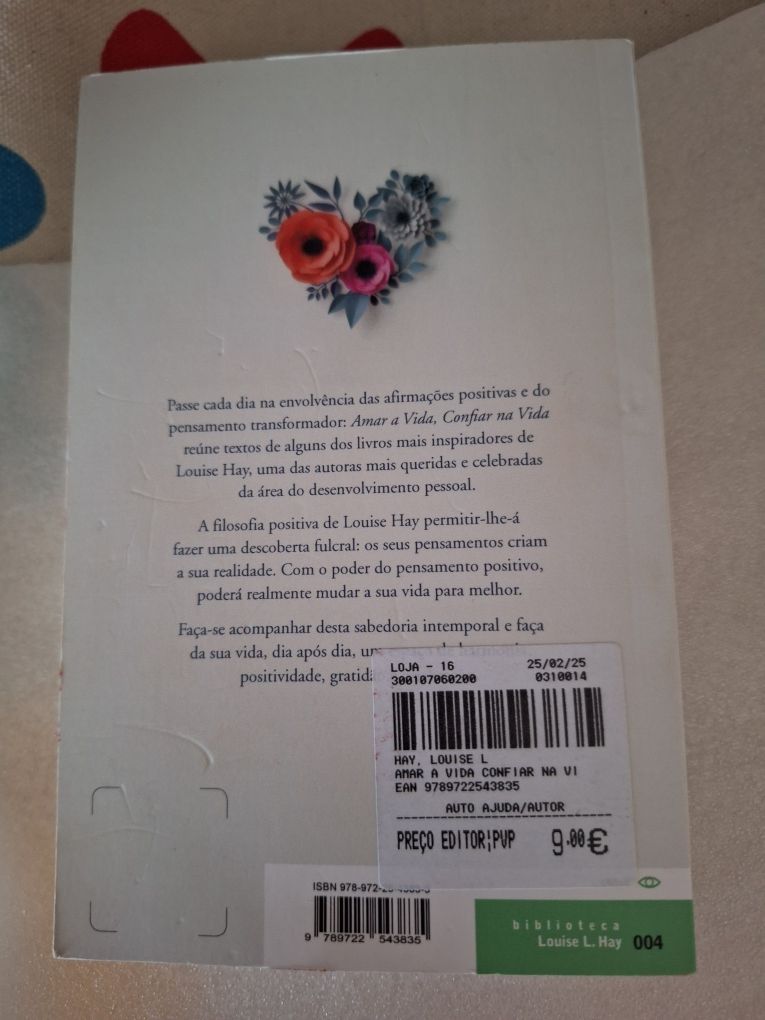 Livro Amar a vida, confiar a vida