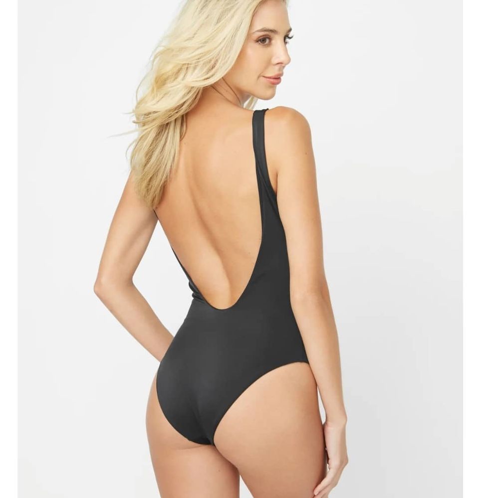 Купальник guess usa чорний суцільний