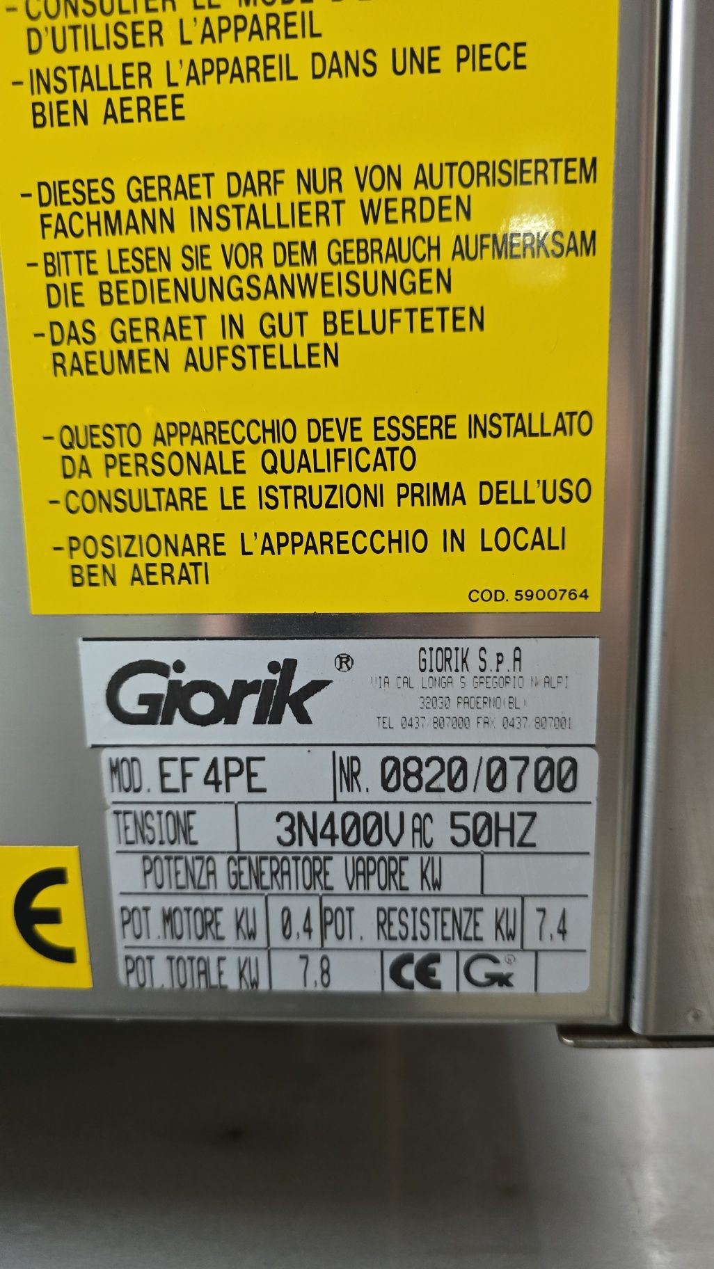 Forno Giorik EF4PE