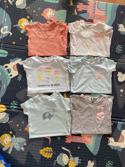 Zestaw rampersów 6 szt 74/80