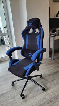 Геймерське / офісне крісло GT Racer X-2324 Fabric Black/Blue