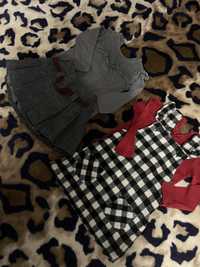Комплекти :юбка и сарафан , комбінезон, джинси -86