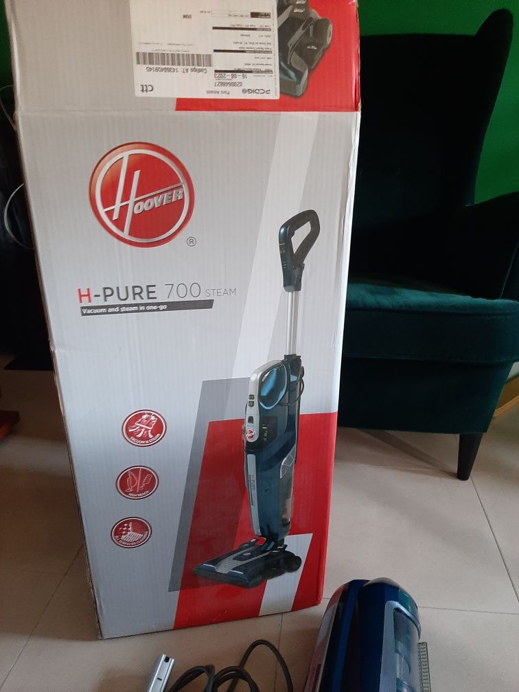 Aspirador com função vapor hoover novo