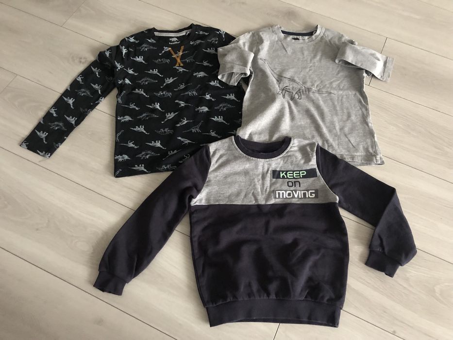Bluza top na długi rękaw chłopięce dinozaury lupilu r. 110