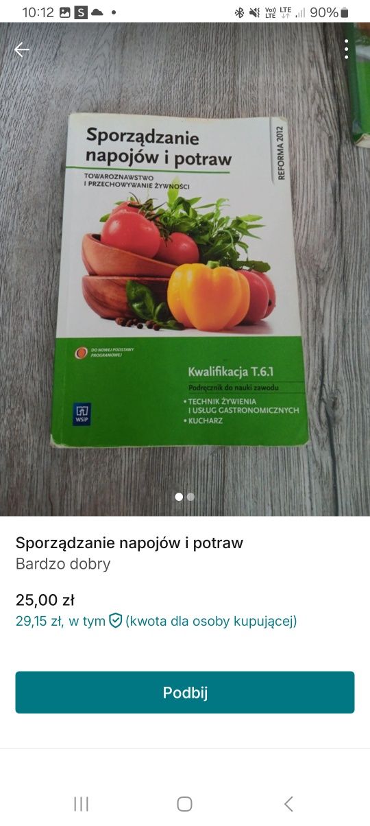 Sporządzanie napojów i potraw