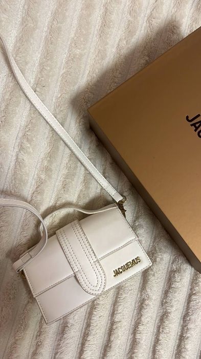 сумка Ja Сумка jacquemus le bambino mini біла