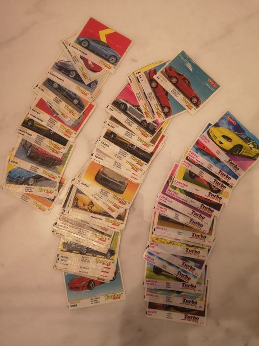 Obrazki Turbo SUPER z lat 90. Niektóre Nr od 331 - 540