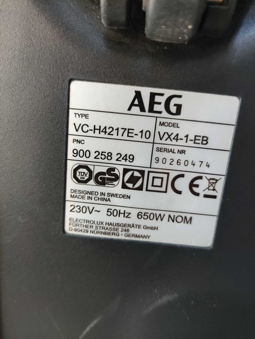 Aspirador de saco AEG VX4 -  DP4