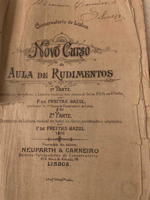 Partituras e outras peças musicais para venda