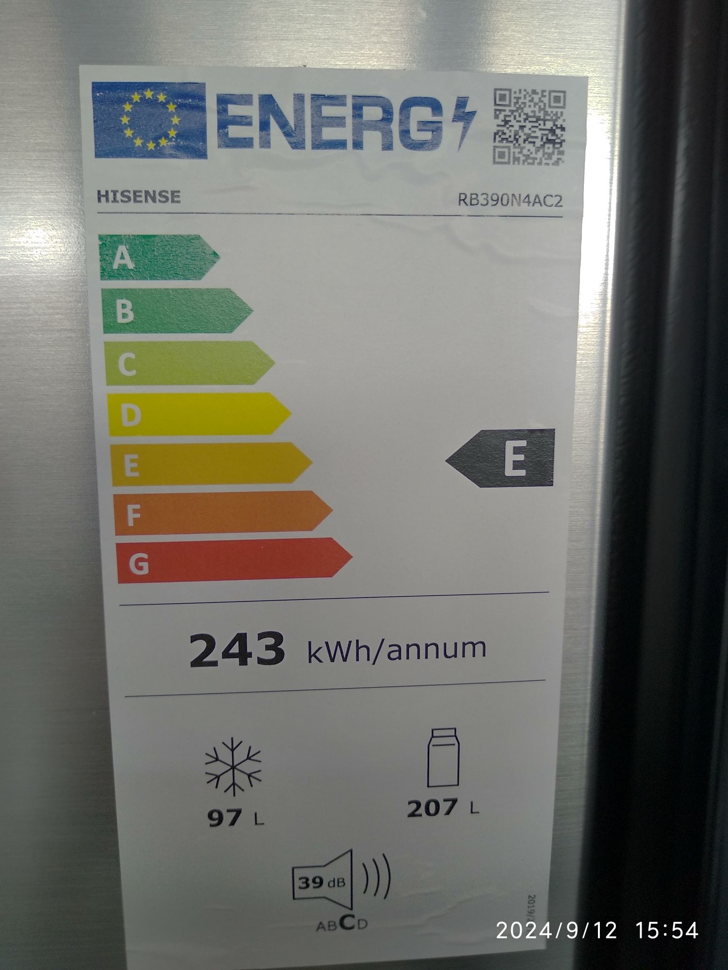 OUTLET Janki ul Wspólna 6 Lodówka HISENSE RB390N4AC2