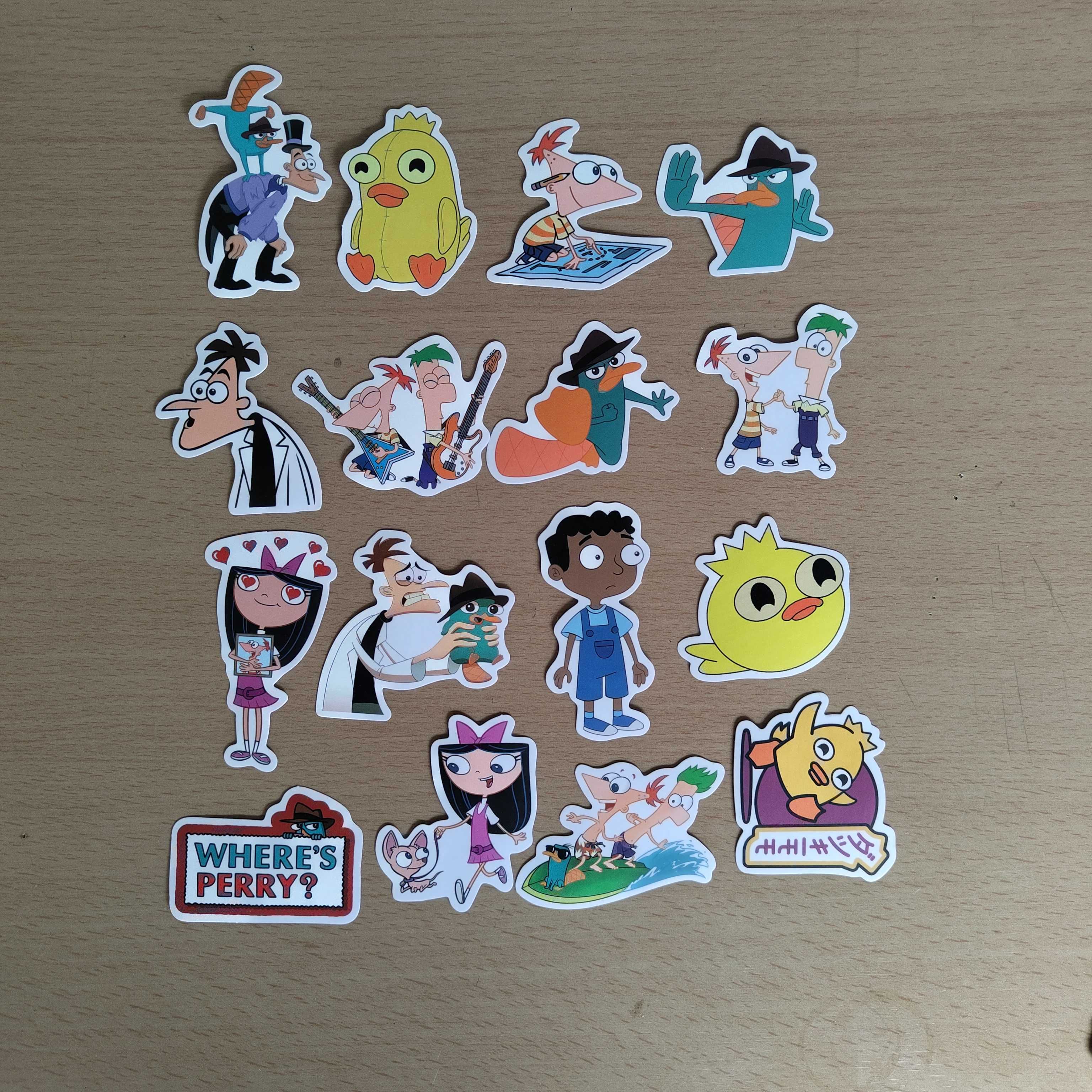 Pack 50 Autocolantes Stickers Phineas And Ferb