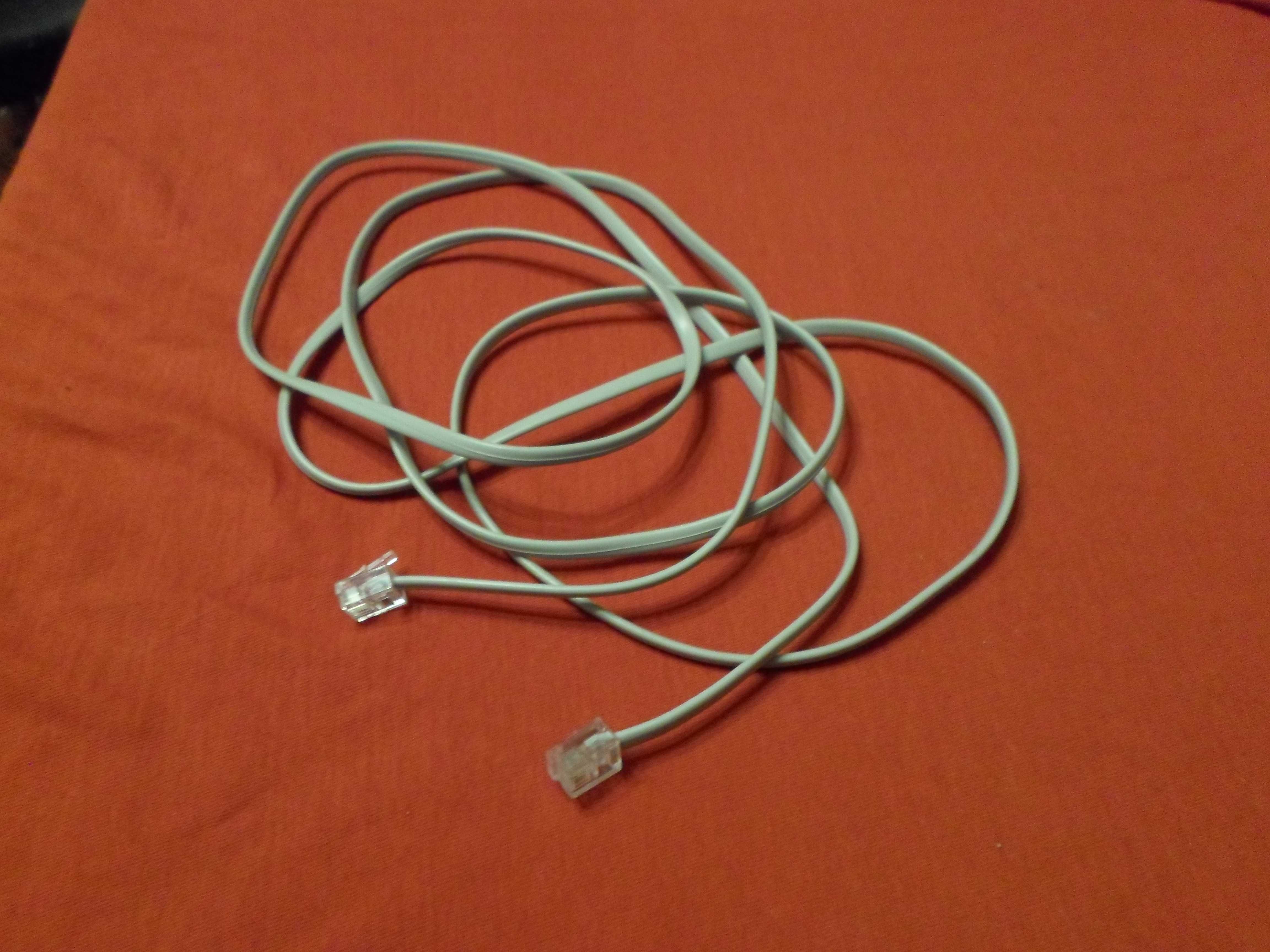 Телефонный кабель RJ-11, 1,8 м серый провод шнур