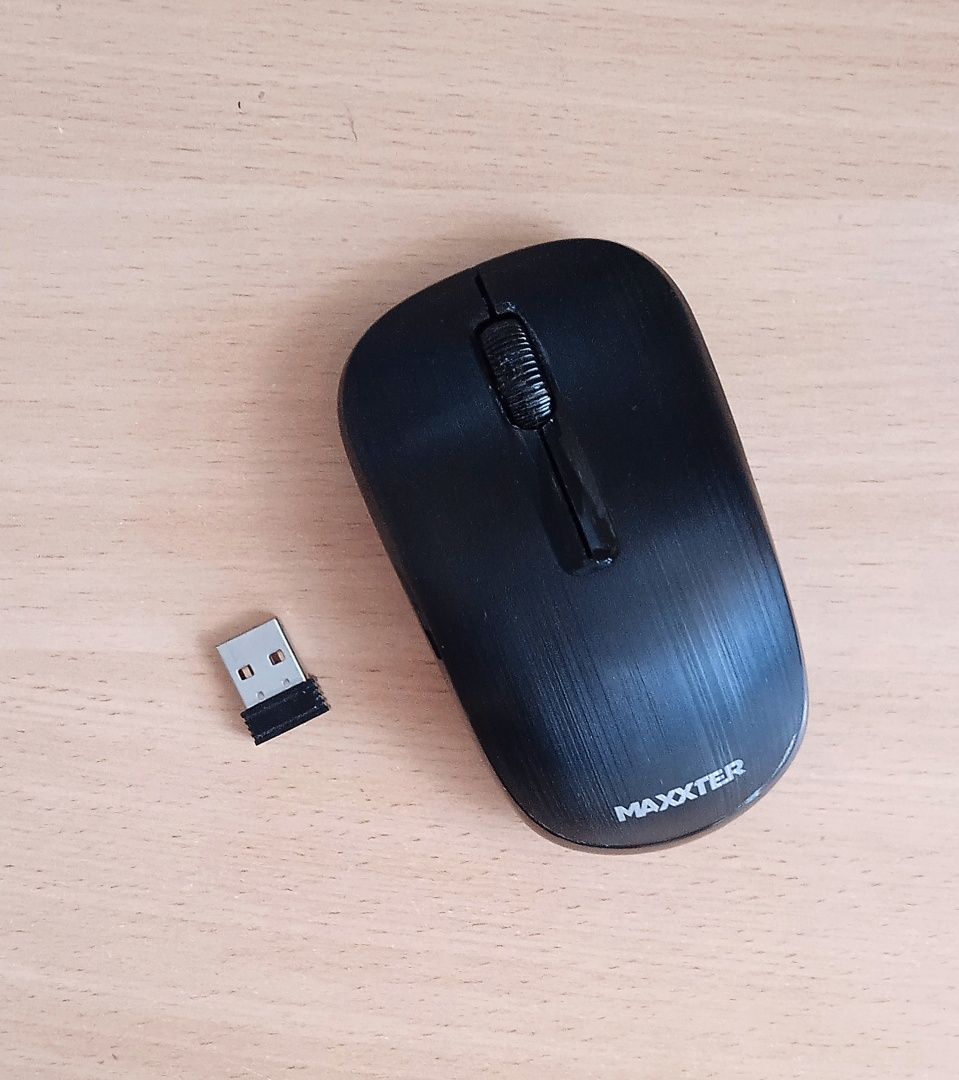 Безпровідна комп'ютерна мишка Maxxter Mr-333 Wireless black