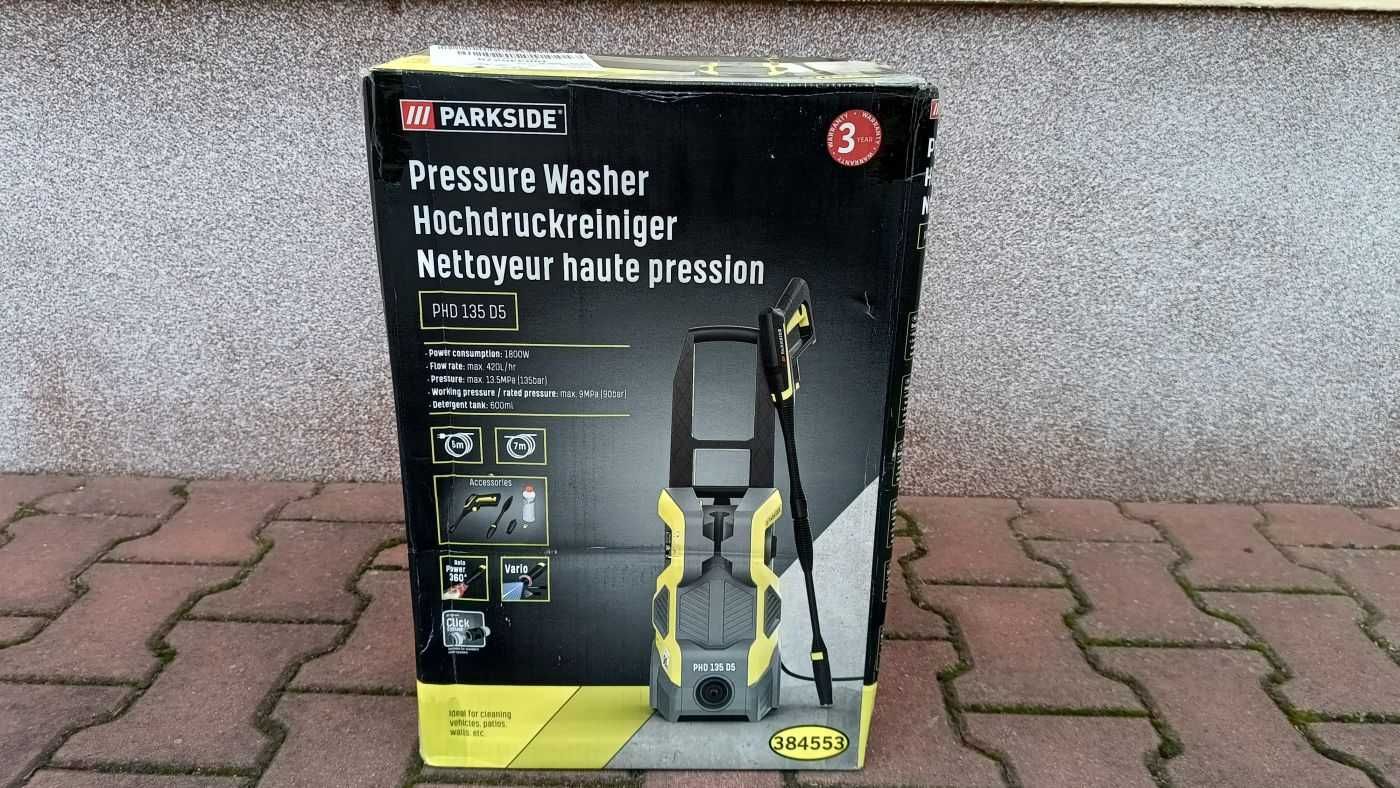 Myjka ciśnieniowa PARKSIDE 1800 W 135 bar nowy  komplet gwarancja