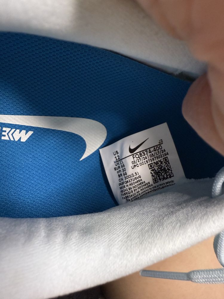 Бутси оригінал Nike ZOOM VAPOR 16 ACADEMY FG/MG LIGHT BLUE FQ8374-400