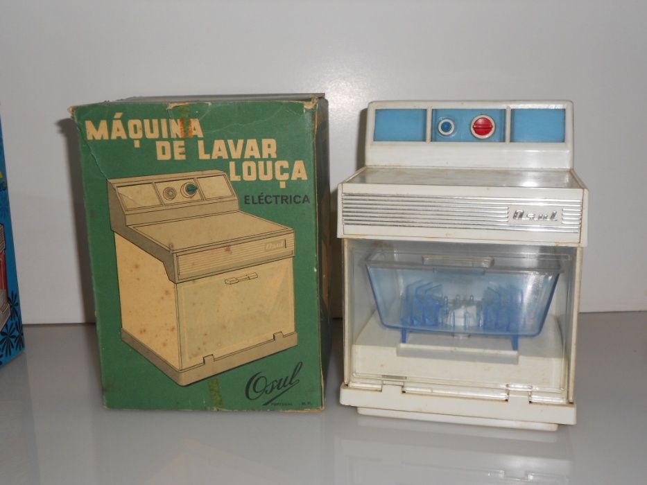 brinquedos antigos da osul máquina de lavar - aspirador