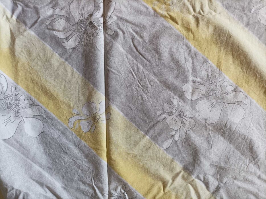 Pościel szaro-żółta