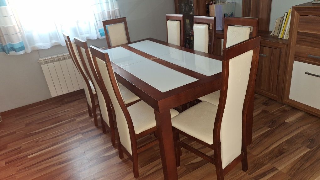 Duży stół do salonu   krzesła gratis 10 sztuk