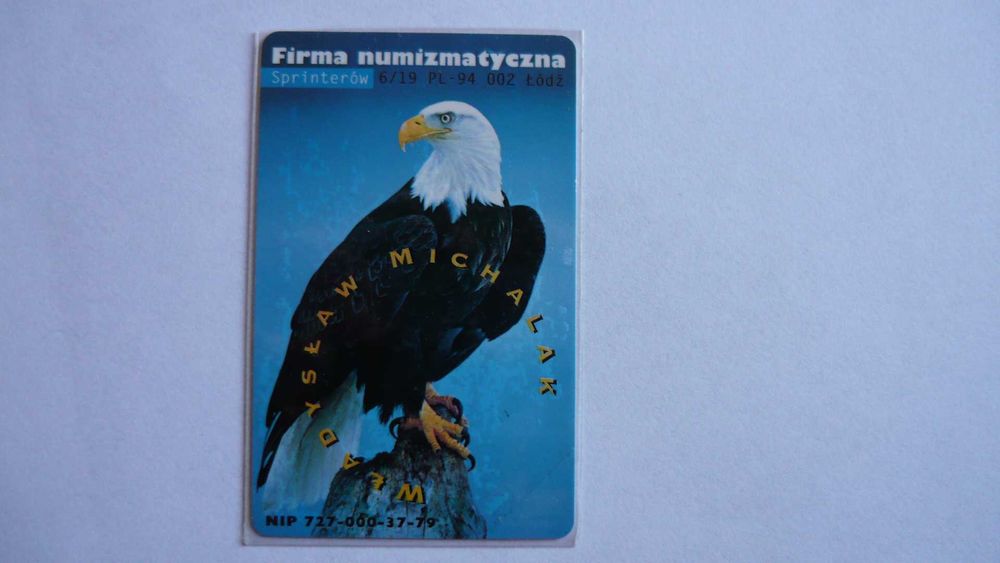 Nowa karta Firma nunizmatyczna Michalak-Orzeł
