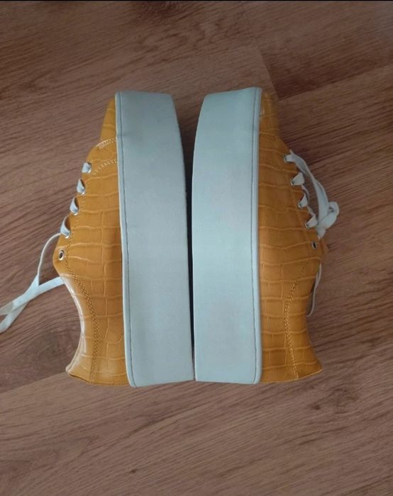 Buty na platformie ekoskóra r.38,5 wiosna lato asos