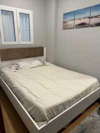 CAMA 200X160 - Arco (Branco/ Carvalho Grandson)