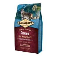 Carnilove Cat Sensitive and Long Hair 2кг лосось корм для кошек