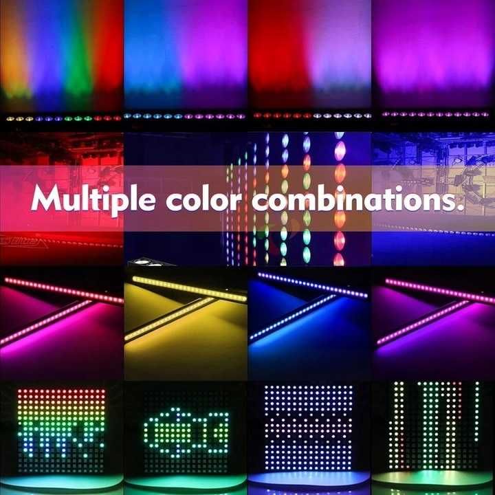 BELKA Led bar UKING ZQ06.017 24x3 + PILOT dmx 512 RGB led