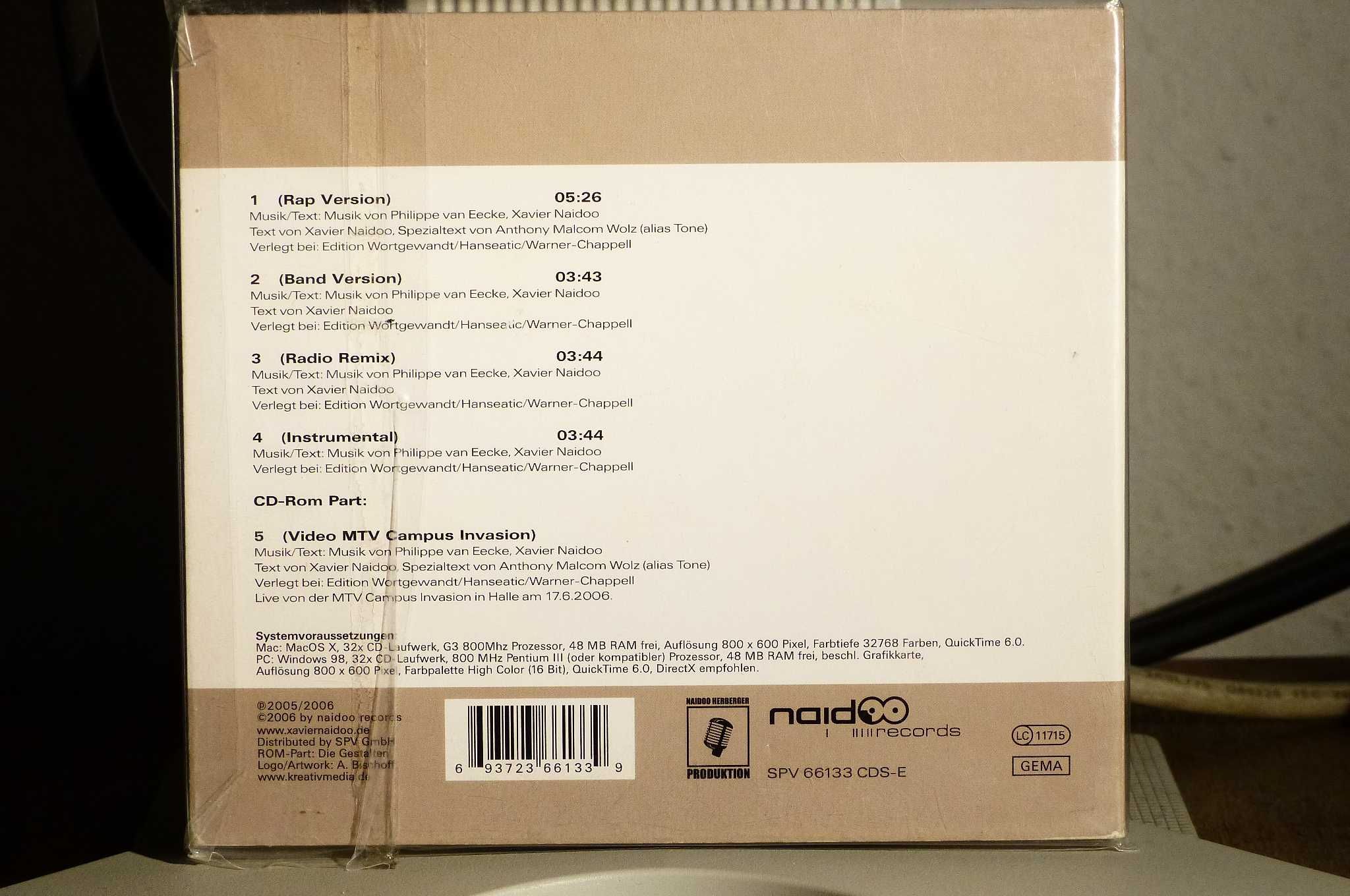 CD Xavier Naidoo – Was Wir Alleine Nicht Schaffen