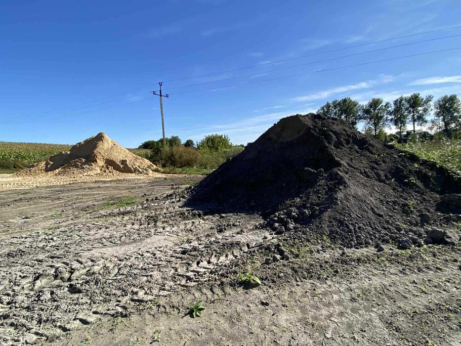 Piach, ziemia, kruszywa, pellet, transport wywrotka + HDS, koparka