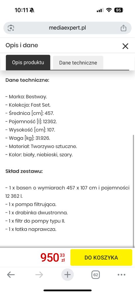Basen - 4,5m - basen dmuchany - nowy - ogromny - ogrod