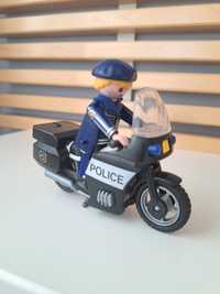 Zestaw Playmobil policjant z motorem