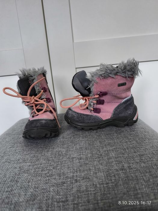 Buty zimowe Bartek 24 kozaczki śniegowce ocieplane suwaki sznurówki