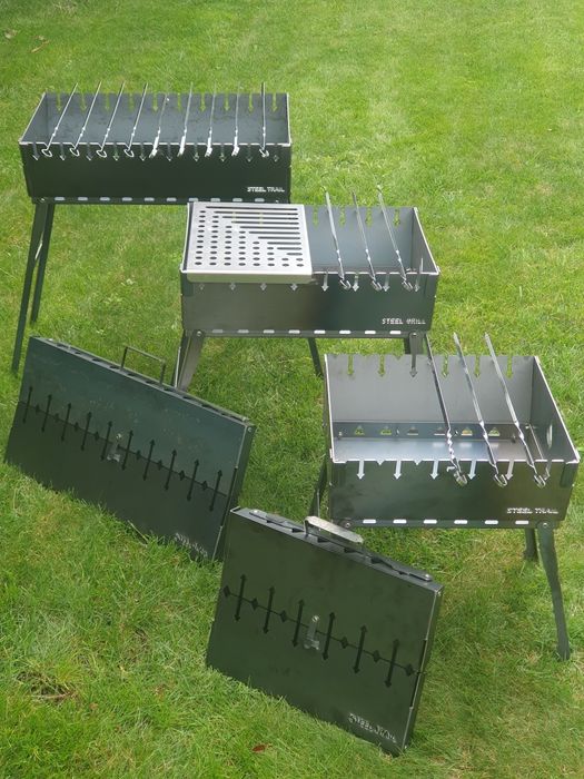 Grill Mangal składany - walizka 3 rozmiary - Solidny stal 2mm