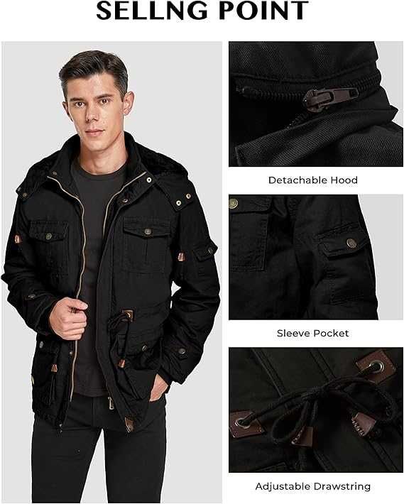 Nowa męska kurtka zimowa/ płaszcz/ parka / outdoorowa /R-XL !A122!
