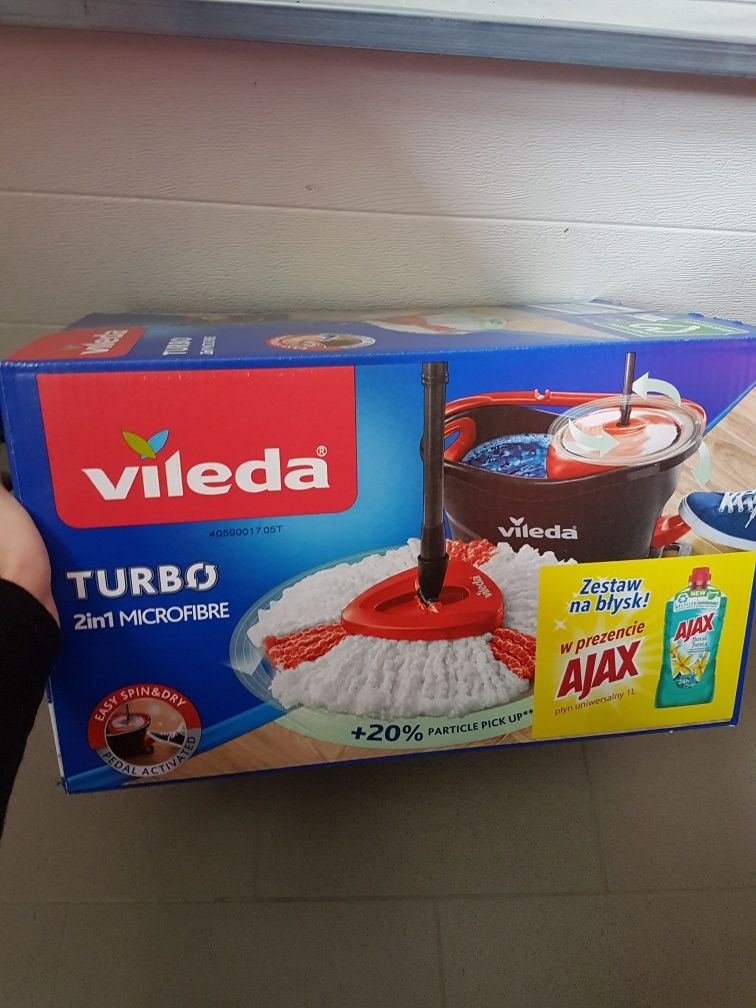 Mop obrotowy Vileda Turbo + Ajax