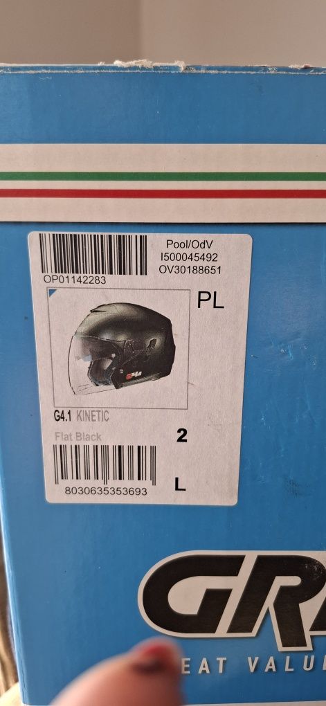 interkom zestaw głośnomówiący midland  BT NEXT PRO + kask Grex XL