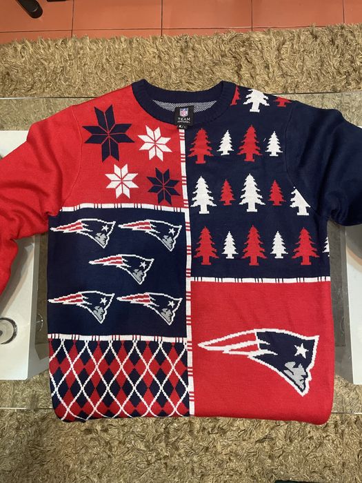 NFL New England Patriots Christmas Sweater – Size L