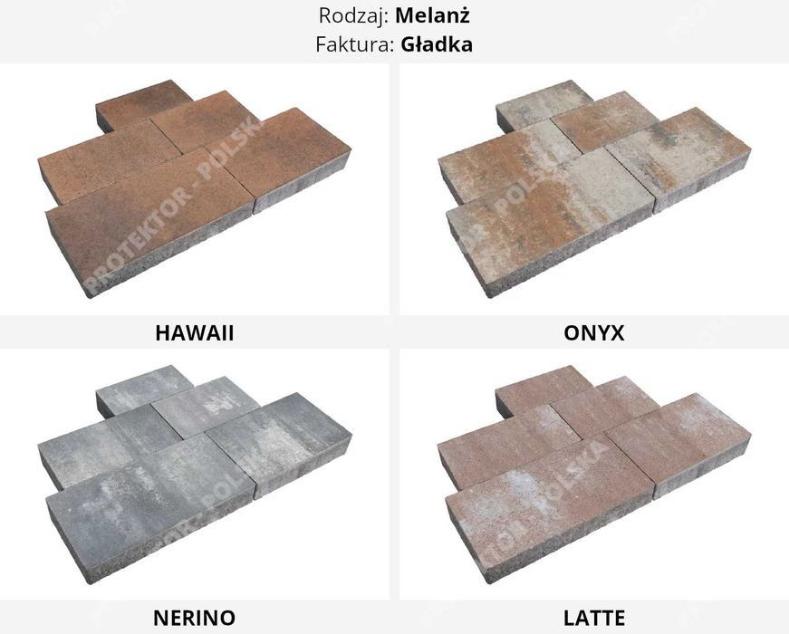 kostka brukowa IDEO POLBRUK nawierzchnia podjazd taras chodnik plac