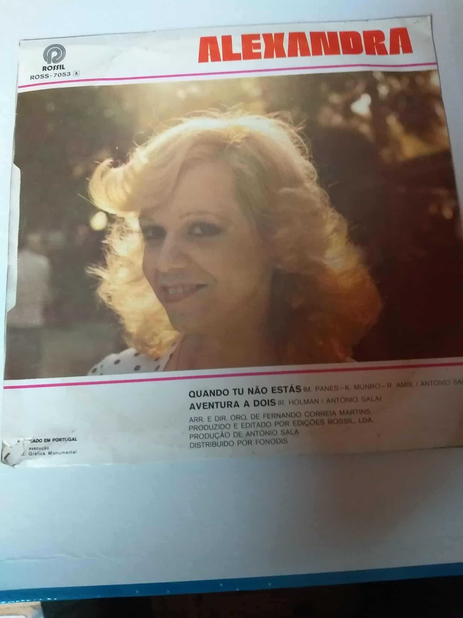 Single Vinil Alexandra- Quando tu não estás