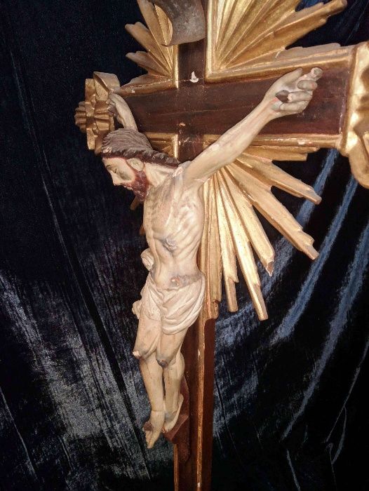 Crucifixo Cristo Madeira Séc XIX