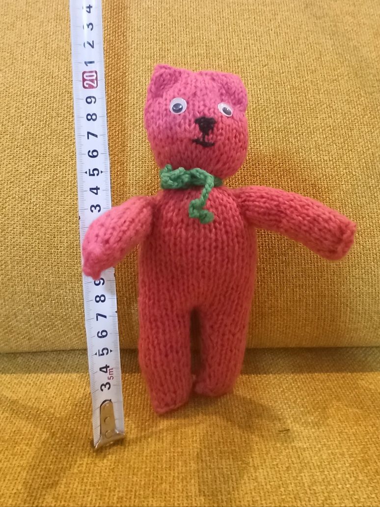 Miś robiony na drutach HANDMADE
