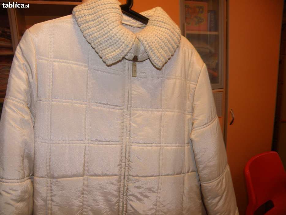 pikowany jesienno -wiosenny płaszcz rozmiar 38
