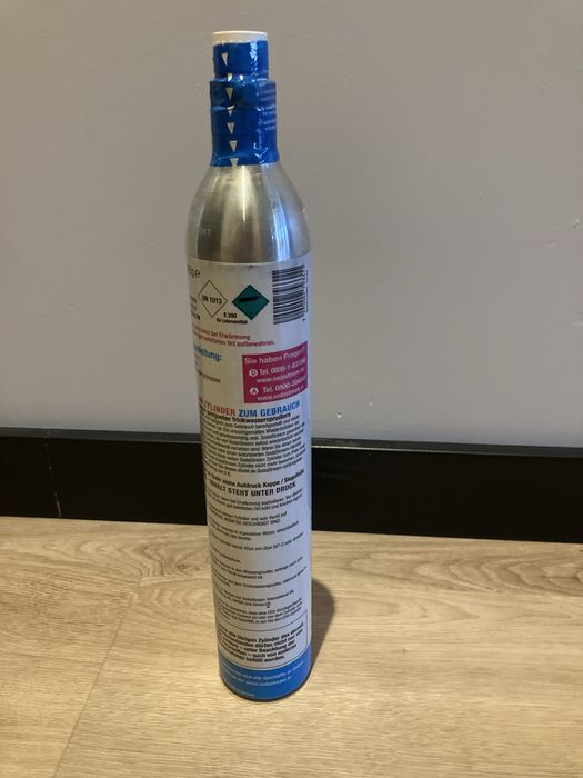 Soda stream, niebieska, nabój nowy pełny 2 szt