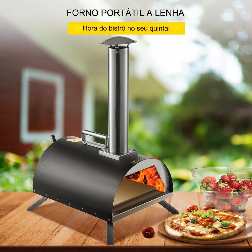 Forno de Pizza a Lenha para Exterior 30cm