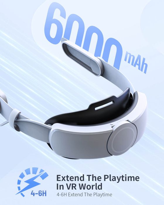 Ремінець для голови з акумулятором ZYBER для VR-гарнітур  Quest 2