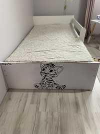 Łóżko dziecięce 90x180 z szuflada i barierkami