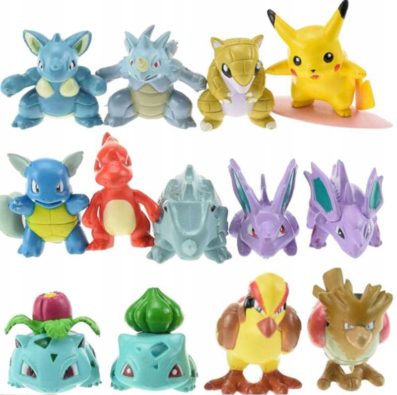 48 Figurek Pokemon GO Zestaw Figurki Pikachu Zabawka - WOW