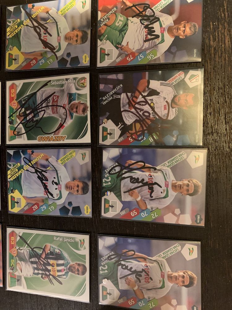 Autografy piłkarzy ekstraklasy